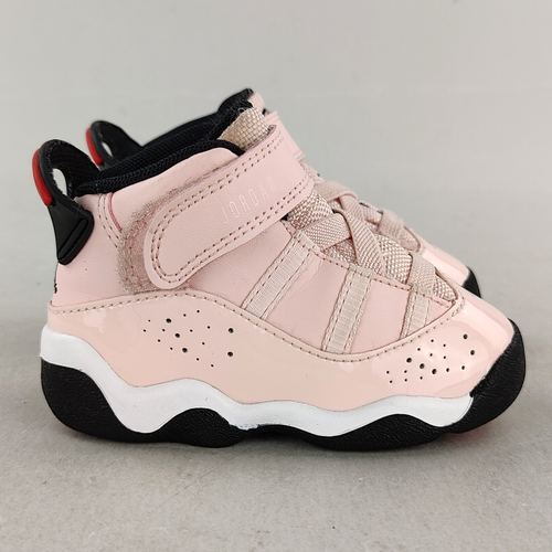 Air Jordan 6 Rings Infant/Toddler Size 5C Atmosphere Pink Sneakers - Picture 3 of 10