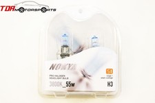 NOKYA Halogen Light Bulbs H3 Super White 3800K S1 55W