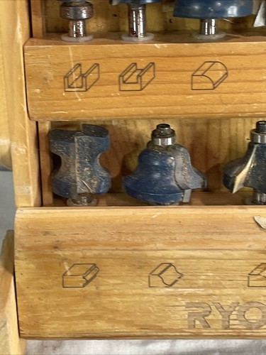 RYOBI Carbide Router Bit Set with Storage Cabinet As Is - Picture 2 of 7