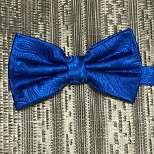 New Men's BUTTERFLY Design Royal Blue Pre-tied Bow tie Prom Wedding Formal Party