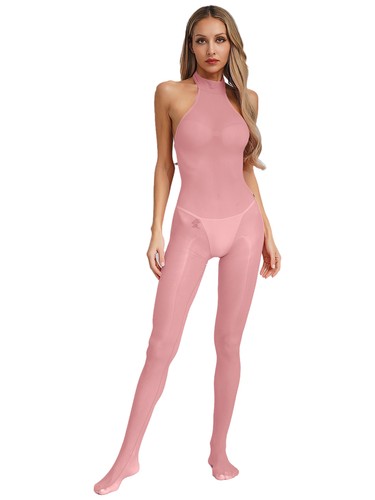 Women Jumpsuit Carnival Bodysuit Fitting Unitard Theme Party Lingerie Cutout - Picture 73 of 84