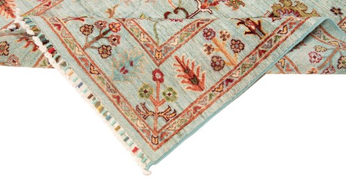 Ziegler Alfombra Oriental Hecha A Mano 153x102 Cm Nueva Azul - Imagen 6 de 11