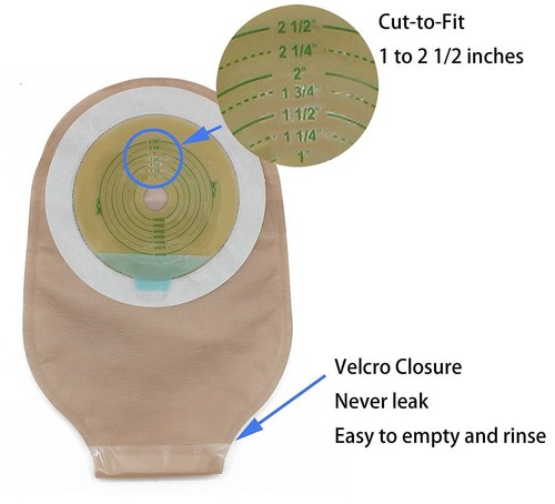 Colostomy Bags Ostomy Supplies One-Piece Drainable Ostomy Pouch for Ileostomy - Picture 3 of 10