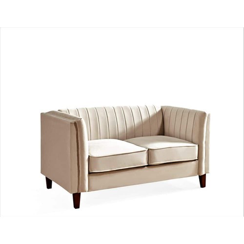 Us Pride Furniture Loveseats 30.3"X60.2"X32.3" Velvet+Foam+Wood Frame W/ 2 Seat - Picture 2 of 4