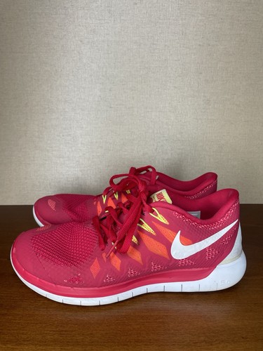 Nike Free 5.0 Laufschuhe 642199 601 Legion Red Laser Crimson Damengröße 9