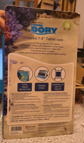 Disney Pixa Finding Dory Ocean Tablet Case Built in Stand 7/8" Devices Universal - Picture 2 of 2