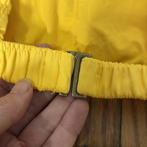 Andie Bikini Set Rye Top Classic Bikini Bottom Smocked Sunstruck Yellow sz Small - Bild 7 von 9