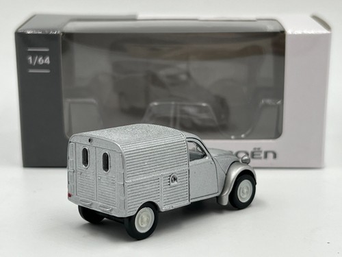 Furgone Citroën 2CV Grigio Metallo 1/64 3 Pollici Norev Nuovo Scatola di Cartone - Foto 2 di 3