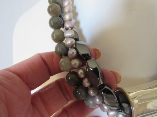Collar Simon Sebbag SSD 925 3 hebras 18"" Collar VARIAS PIEDRAS - Imagen 8 de 8