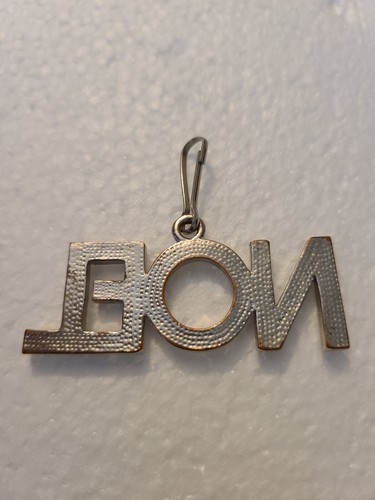 BLING SILVER TONE NOEL CHRISTMAS CLEAR RHINESTONE CRYSTAL ZIPPER PULL - Picture 4 of 11