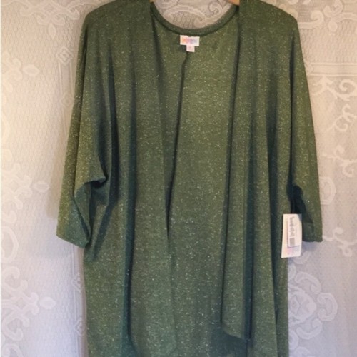 Neu mit Etikett Lularoe elegantes Lindsay Überwurf Größe Medium grün schimmernd - Bild 6 von 8