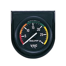 AutoMeter 2337 Autogage Vacuum Gauge 2-1/16" Full Sweep w/Panel