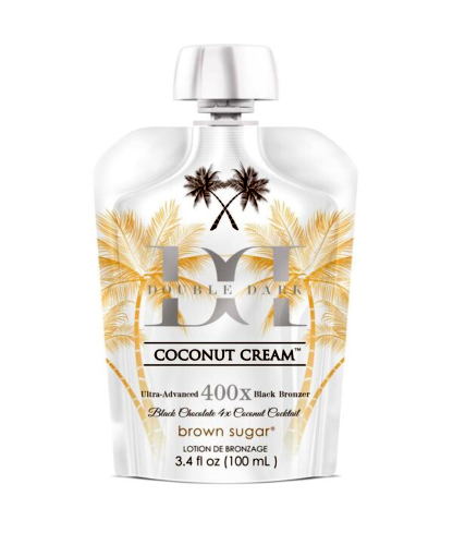 Brown Sugar Double Dark Coconut Cream 400X Bronzer 3.4 oz Pouch Tanning Lotion - Picture 2 of 2