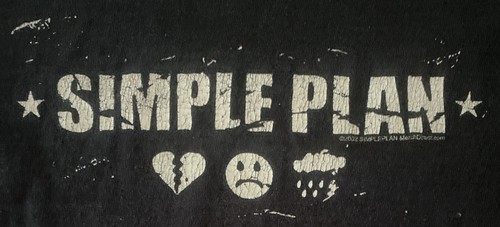 Simple Plan 2002 Merch T-Shirt Official Pop Punk Indie Rock Concert Youth 10/12 - Picture 2 of 7