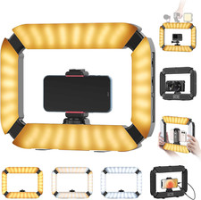 Smartphone Video Rig U200 Handheld LED Ring Light Selfie Light Phone Video Stab