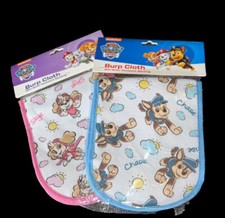 NEW Nickelodeon PAW Patrol SKYE CHASE Fabric Baby Burp Cloth Set
