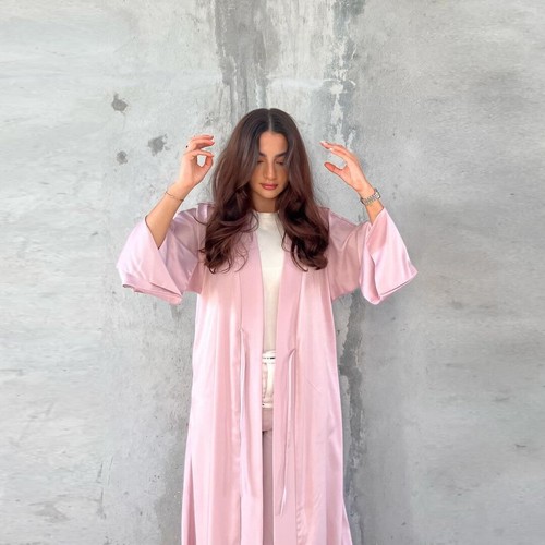 Dubai Women Satin Open Kimono Abaya Muslim Dress Kaftan Robe Turkey Party Gown - Picture 42 of 65
