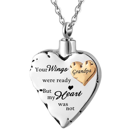 Urn Necklace Cremation Jewellery Ashes Heart Pendant Locket Keepsake Memorial - Picture 19 of 29