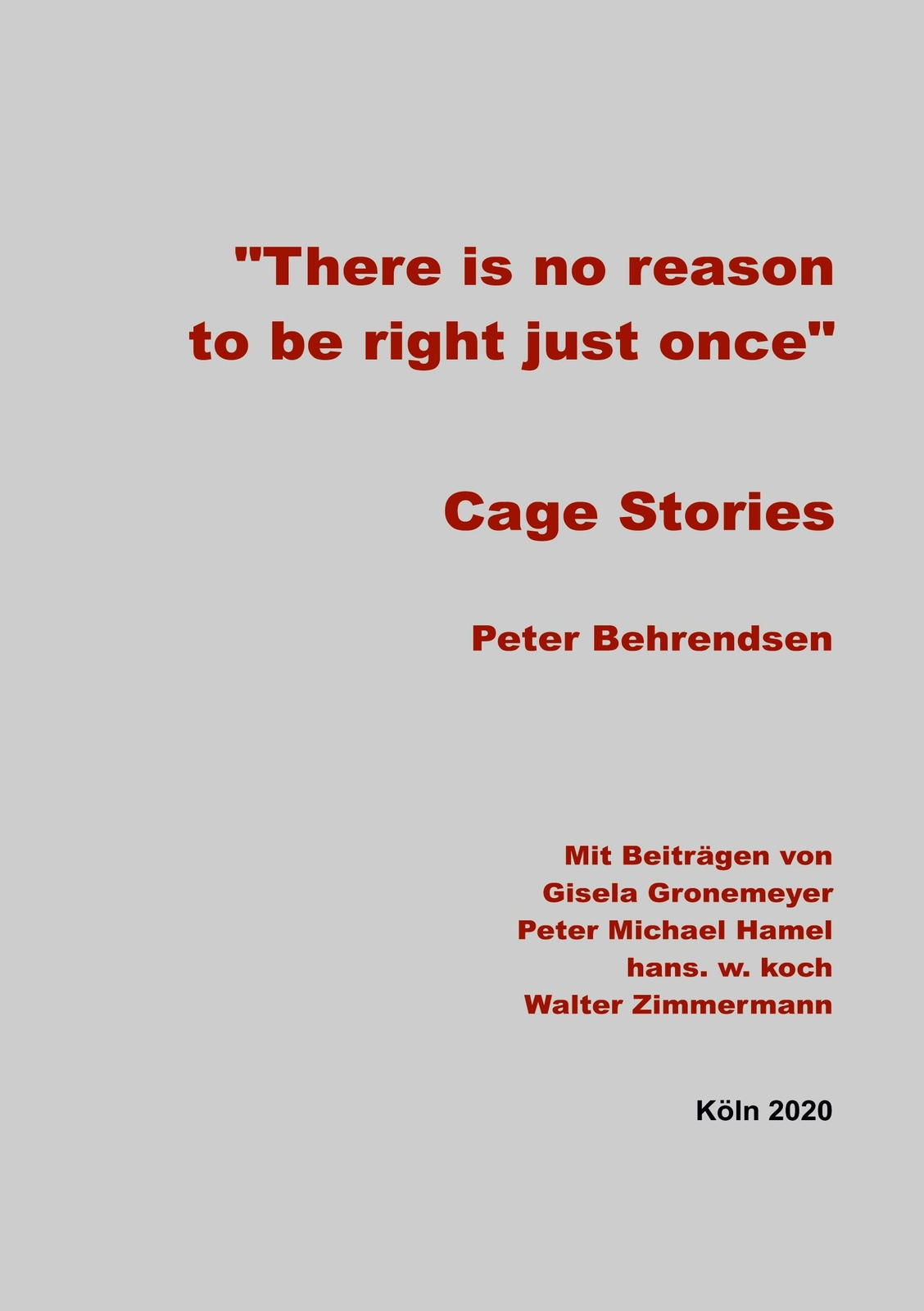 Cage Stories | Buch | 9783752658514