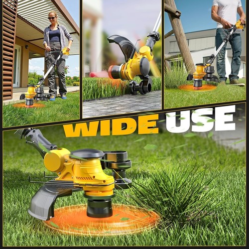 Cordless String Trimmer for Dewalt 20V Battery, Folding 3 In1 Weed Eater with Br - Picture 10 of 10