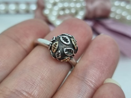 Genuine Pandora Silver & 14k Gold Tree Of Life Ring Size 50 💕 925 ALE - Picture 5 of 11