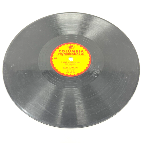 Gayla Peevey I Want A Hippopotamus For Christmas / Ears On Straight Record J-186 - Picture 3 of 7