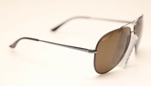 SALVATORE FERRAGAMO SF131S 067 Shiny Gunmetal Cocoa 60mm Sunglasses (#1109) - Bild 2 von 7