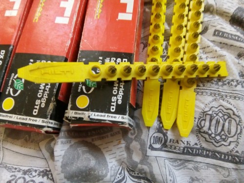 DX 460 PACK 100 YELLOW STRIP CARTRIDGES CAPS FOR HILTI DX460 SHOTS