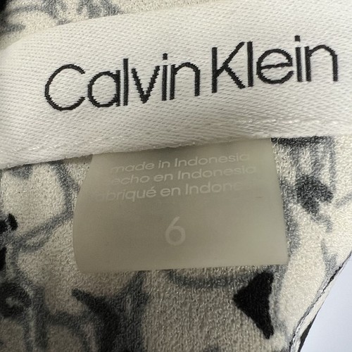Calvin Klein NWT Womens 6 Sleeveless Dress Blk & Wh Business Casual Career Wear - Picture 14 of 16