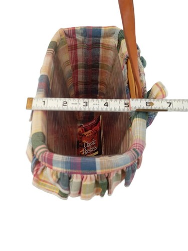 Longaberger Wandtasche Leder Hängegurt Ständer Briefkorb mit Einlagen sehr guter Zustand - Bild 9 von 10