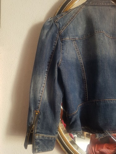 JUICY COUTURE DENIM JACKET FAMOUS SERIE M COAT CHAQUETA REBECA ABRIGO DE MARCA M - Imagen 7 de 9