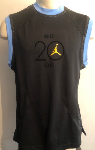 Jordan Jumpman 20 Years 85-05 Basketball Black Jersey Shirt Size (L)  Sleeveless | eBay