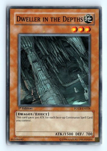 Yu-Gi-Uh Dweller in the Depths #FOTB-EN028 Force of the Breaker tcg LP - Picture 1 of 2