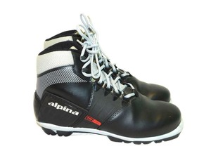 Alpina-Size-37-NNN-TR-20L-Cross-Country-Ski-Boots-Womens-Black-Lace-Up-Skiing