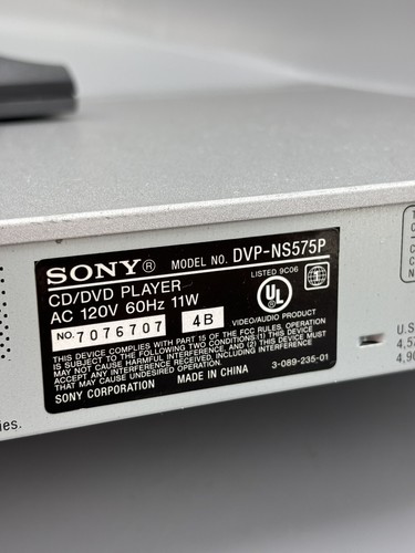 Sony DVD DVP-NS575P CD/DVD Player With Remote Progressive Scan Tested Works - Picture 8 of 13