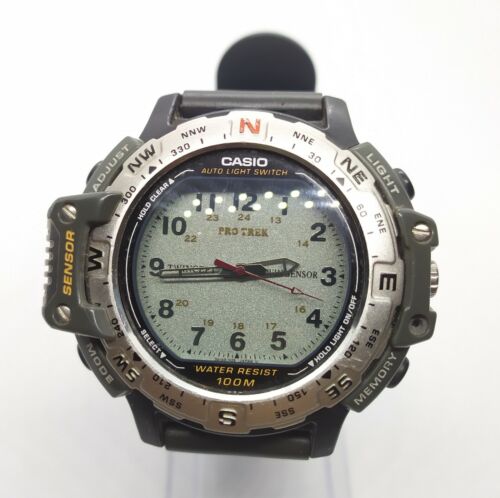  CASIO PRT-50 PROTREK Model 1376 VINTAGE DIGITAL Watch Sensor Quartz Japan Made  - Picture 1 of 12