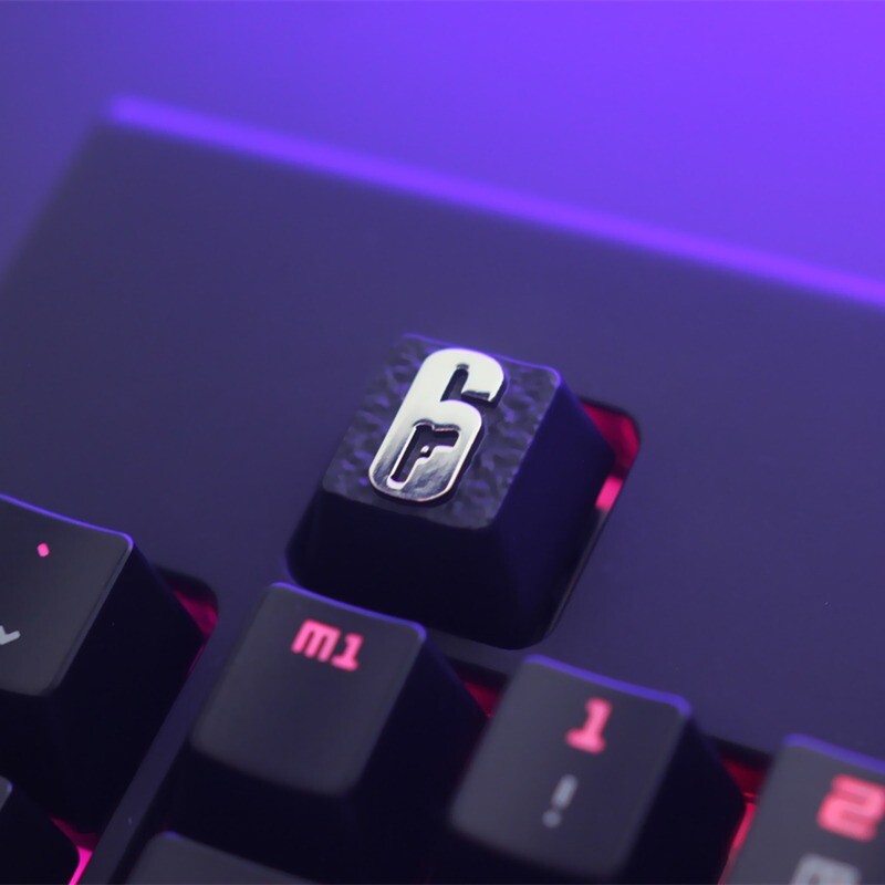 Rainbow 6 Game Theme Keycap Zinc Alloy Keycap For Cherry MX Mechanical Keyboard