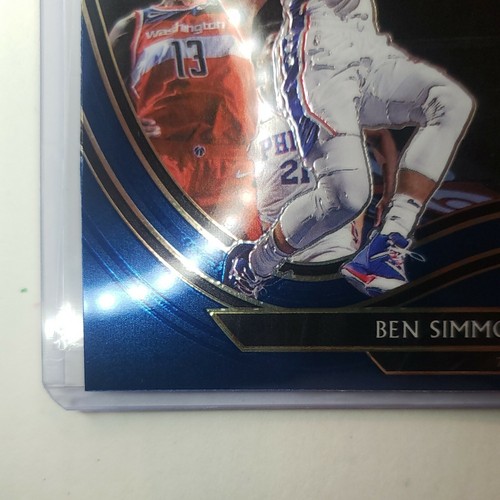 2020-21 Panini Select #249 Ben Simmons RARE Blue Courtside Level - Picture 7 of 12