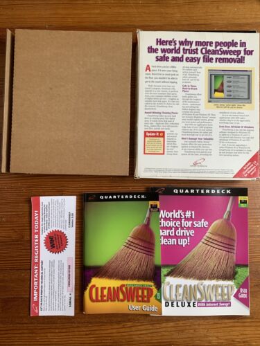 VINTAGE Quarterdeck Cleansweep 3.0 for Windows 3.1/95/NT 1996 (BOX & MANUAL) - Picture 3 of 3