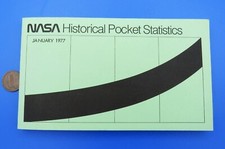 NASA Historical Pocket STATISTICS January 1977 vtg FLIGHT MISSION Performance