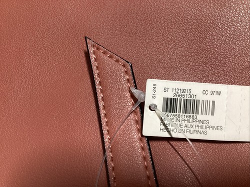 Victoria’s Secret Tote, Large, NWT, Peach/Light Brown, Double Handle - Picture 4 of 4