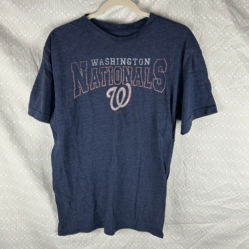 Washington Nationals T-Shirt Mens Size Large Gray 2019 World Series Champs Tee