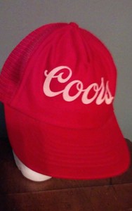 Hat-Coors-Trucker-Mesh-Snapback-Beer-Red-Dad-Baseball-Drinking-Cap