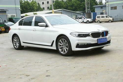 6*Car Side Door Body Molding Cover Trim For BMW 5 Series G30 2018-19 Gloss Black - Foto 8 di 11