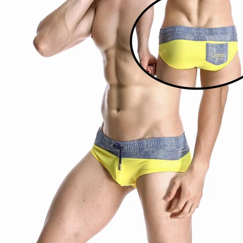 Herren Badeslip Sexy Low Waist Badeanzug Strand Bikini Shorts Gay Badeanzug Hot - Bild 2 von 36