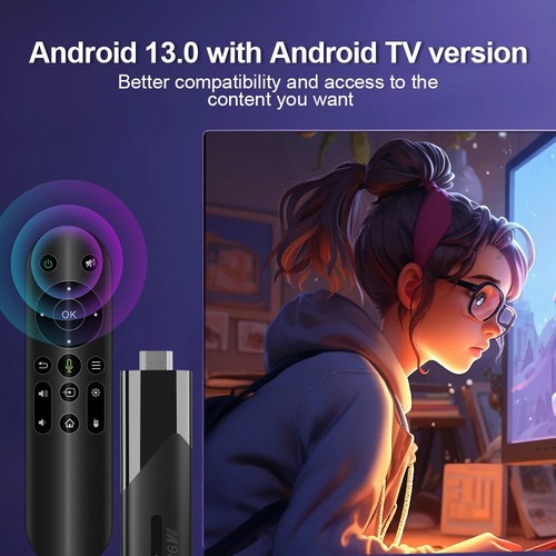4K HD Dual WIFI TV Box Android 13 TV Stick Streaming Media Player 2.4G+5G - Picture 16 of 23