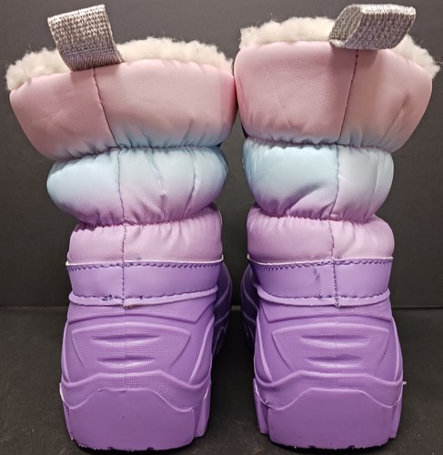 Girls Toddler Sz 9/10 Members Mark Purple SNOW BOOTS - Picture 3 of 8