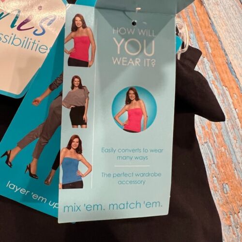 Top o falda convertible Barely There 4241 Tubini Mixinis negra para mujer XS - Imagen 4 de 5