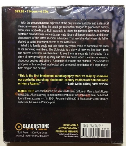 The Scientists : A Family Romance by Marco Roth, Audiobook CD Unabridged - Imagen 2 de 2
