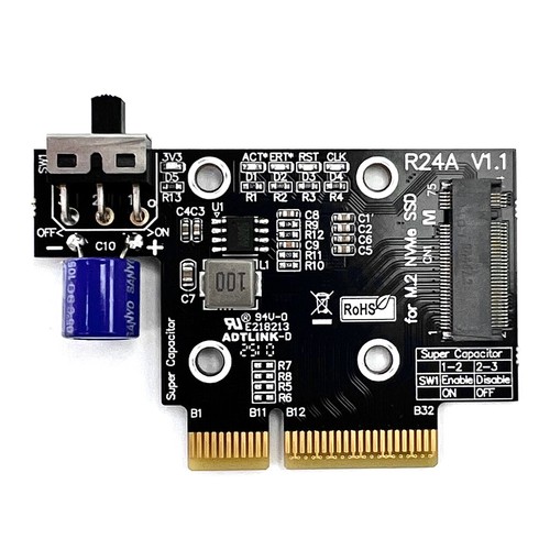 ADT Link PCIe 5.0 x4 to M.2/M.3 NVMe  State Drive Adapter Cartridge Support Gen5 - Picture 9 of 20